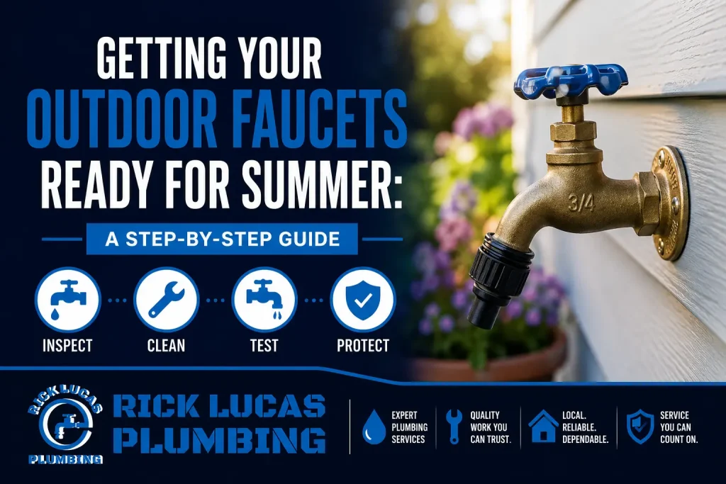 outdoor faucets ready for summer