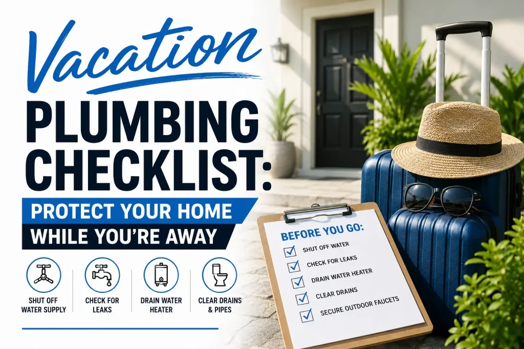vacation plumbing checklist